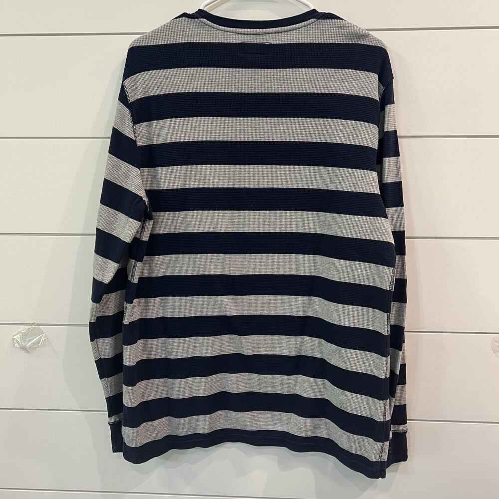 Polo Ralph Lauren men’s size XL blue stripe long sleeve thermal‎ sleepwear shirt - Picture 4 of 6